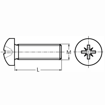 category DIN 7985 Винт с лещовидна глава неръждаеми А2 blueprint thumb