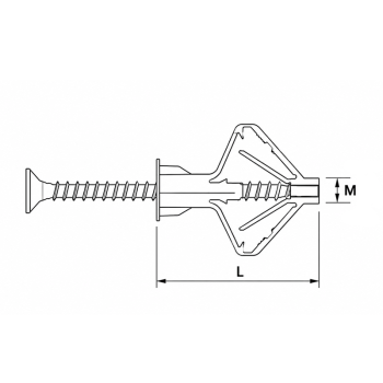 category Дюбел за сухо строителство с винт blueprint thumb