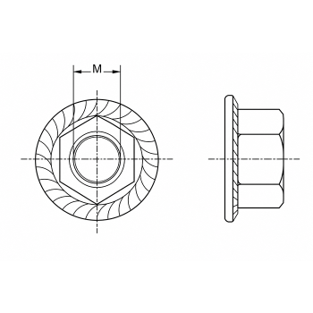 category DIN 6923 Гайка фланшова с накат блистер Ambrovit blueprint thumb