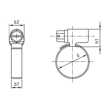 category DIN 3017 Скоба за водни съединения A4 W4 blueprint thumb