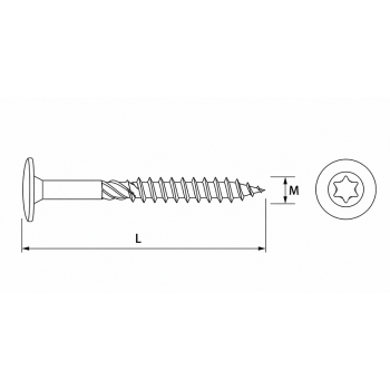 category Винт за дърво с фланшова глава TYPE 17 сертифициран blueprint thumb