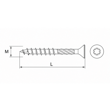category Винт за дърво super torx 17 торнадо blueprint thumb