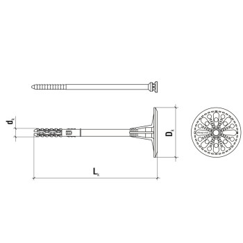 category Дюбел за изолация с метален пирон wkret-met LMX blueprint thumb