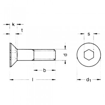 category DIN 7991 Винт фрезенков BL10.9 blueprint thumb