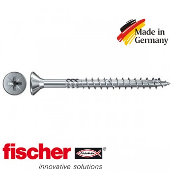 category Винт за дърво fischer Power - частична винтова линия, самоврязваща се глава, PZ задвижване, поцинкован thumb