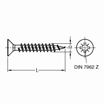 category Винт за дърво жълт Zn blueprint thumb