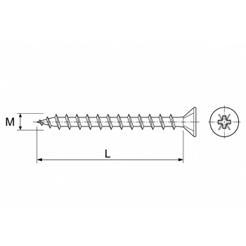 category Винт за дърво fischer FPF-LZ (A4) blueprint thumb