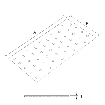 category Планка плоска перфорирана, поцинкована blueprint thumb