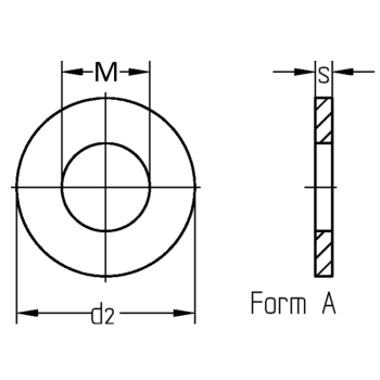 category DIN7603А - Уплътнителен пръстен алуминий /Alu/ - дихтунга blueprint thumb