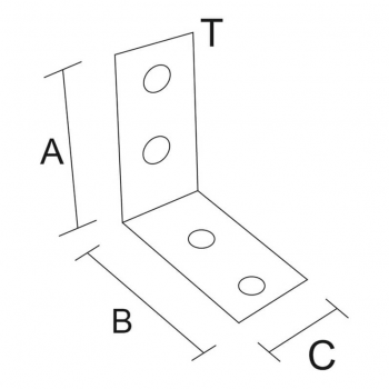 category Планка мебелна ъглова равнораменна, поцинкована blueprint thumb