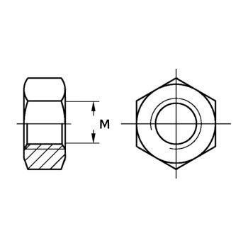 category DIN 934 Гайка шестостенна без покритие 10,9 blueprint thumb