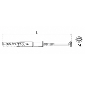 category Дюбел с винт фрезенгова глава TORX FISCHER SXRL Т blueprint thumb