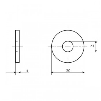 category DIN 9021 Шайба подложна широка периферия месинг copper blueprint thumb