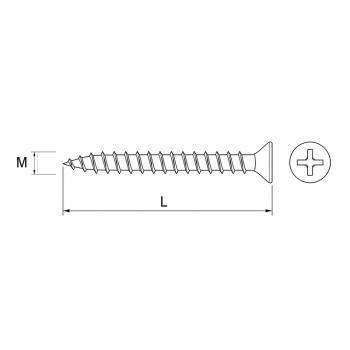 category Самонарезен винт за дограма PVC blueprint thumb