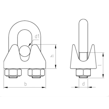 category Скоба за въже DIN 741 A4 blueprint thumb