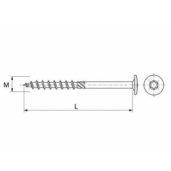 category Винт за дърво fischer FPF-WT (А2) blueprint thumb