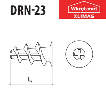 category Дюбел за гипсокартон DRN-23 wkret-met blueprint thumb