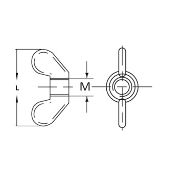category DIN 315 Гайка крилчaта с тесни уши blueprint thumb
