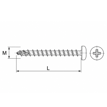 category Синьо поцинкован винт за дърво fischer FPF II PZF blueprint thumb