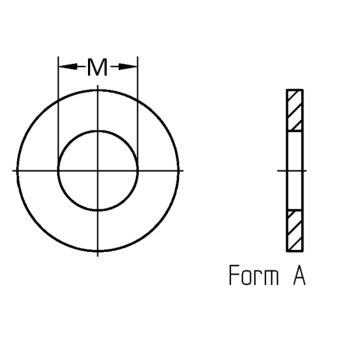 category DIN 9021 Шайба подложна широка периферия полиамид blueprint thumb