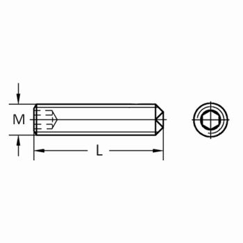 category DIN 916 Стопорен винт с вдлъбнат връх Bl blueprint thumb