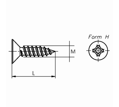 схема на  продукт DIN 7982 A2 M2.2 x 6.5 thumb