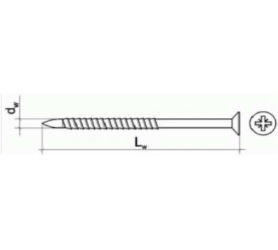 схема на  продукт Дюбел пирон М8х50 (100 бр.) thumb