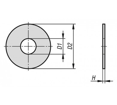схема на  продукт Шайба DIN9021BL M14x44 thumb