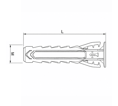 схема на  продукт Дюбел усилен fischer SX PLUS Ø 6 x 30 thumb