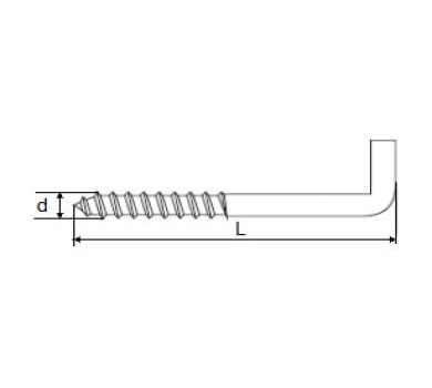 схема на  продукт Дюбел с L кука М12х45 (25 бр.) thumb