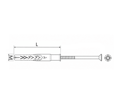 схема на  продукт Дюбел с винт фрезенгова глава TORX FISCHER SXRL Т SXRL 10 x 260 thumb
