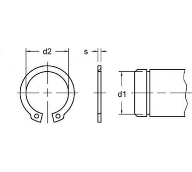 схема на  продукт DIN 471 М120 А2 thumb