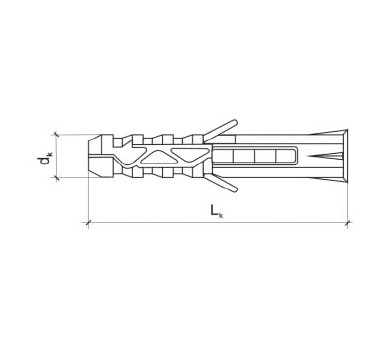 схема на  продукт Дюбел за бетон М6х30 (1000 бр.) thumb