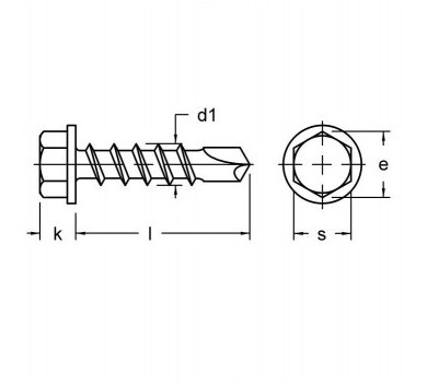 схема на  продукт DIN 7504 К А2 М6.3х38 thumb