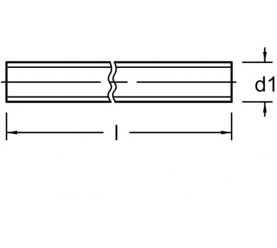 схема на  продукт Шпилка DIN975 Месинг 6х1000 thumb