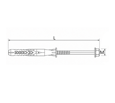 схема на  продукт Дюбел с винт шестостенна глава TORX FISCHER SXRL FUS - А4 SXRL 10 x 230 FUS A4 thumb
