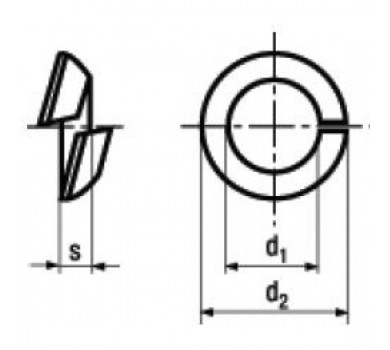 схема на  продукт Автомобилна лимесна федершайба, DIN 74361C, Bl. thumb