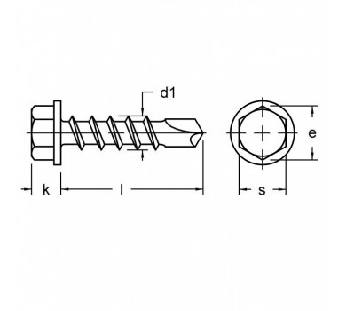 схема на  продукт DIN 7504 К с Шайба М6.3х100 (20 бр.) thumb