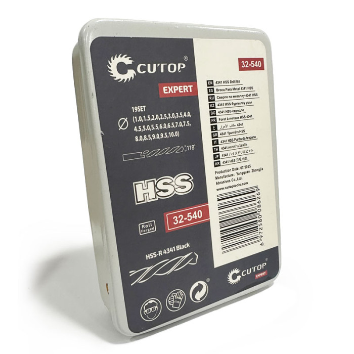 krepezhgroup product Комплект свредла HSS-G, Cutop Expert, 1-10 мм (през 0.5мм), 19 части image
