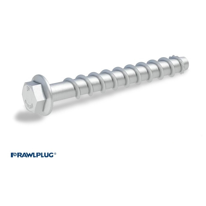krepezhgroup product Винтов анкер Rawlplug R-HLX-HF-ZF шестостенна глава за бетон 10х80 - SW15 (50 бр.) image