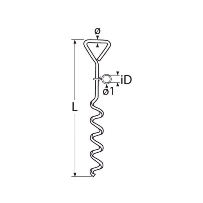 krepezhgroup product Земна котва, А4, 420 мм image