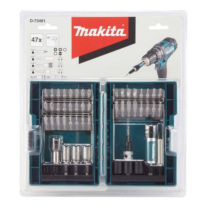 krepezhgroup product Комплект накрайници и свредла Makita 47 части image