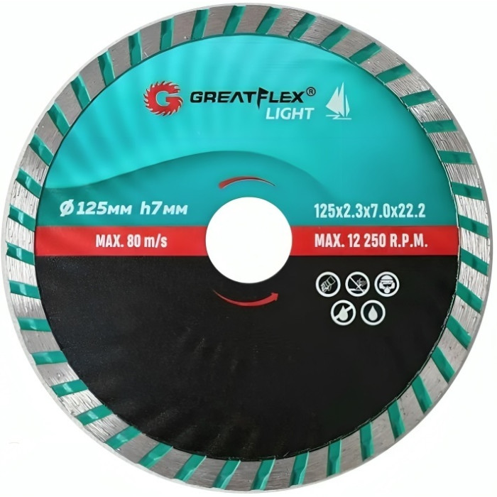 krepezhgroup product Диамантен режещ диск Turbo Wave GreatFlex Light image
