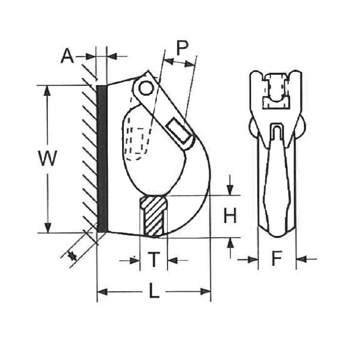 krepezhgroup product Кука за заваряне 10 Т, клас 8 image