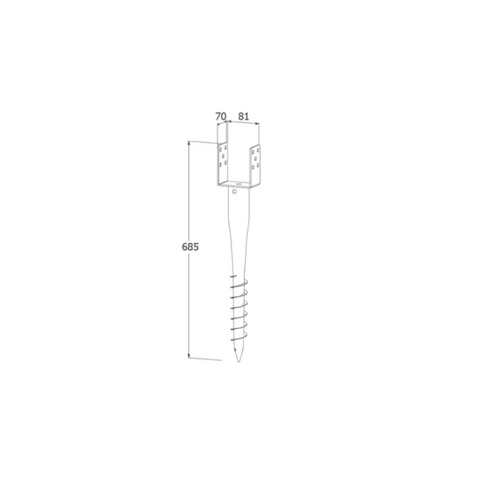 krepezhgroup product Основа за греда с навиване - отворена PWU 80x685x1.8 image