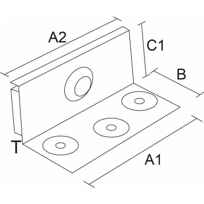 krepezhgroup product Сглобка за легло 2части с болт, Т=2 мм, поцинкована (8 бр.) image