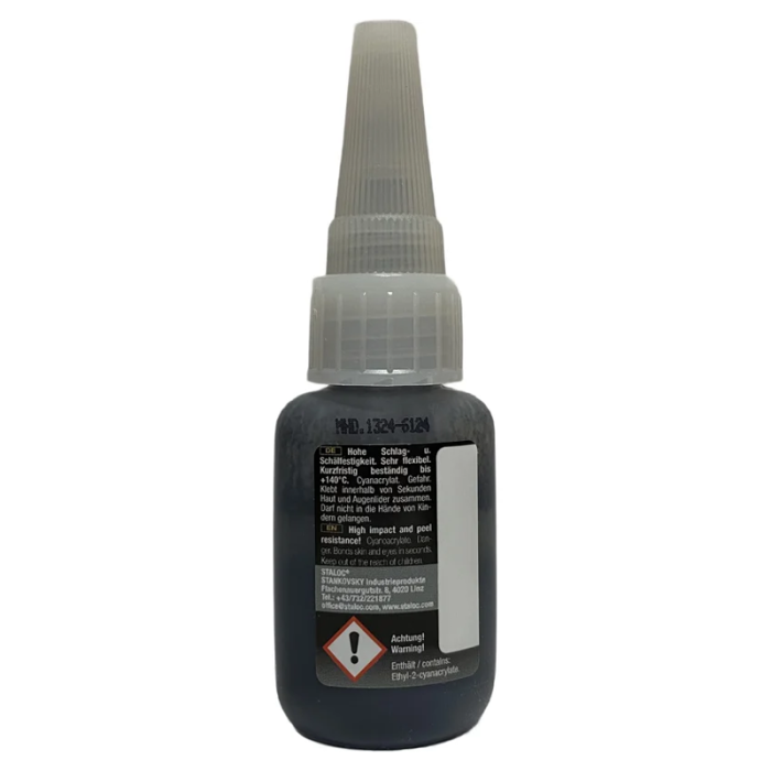 krepezhgroup product STALOC Виброустойчиво контактно лепило с каучуков пълнеж 4s80 черно, 20 гр image
