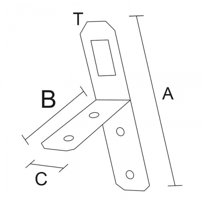 krepezhgroup product Окачвач Т-образен, поцинкован (30 бр.) image