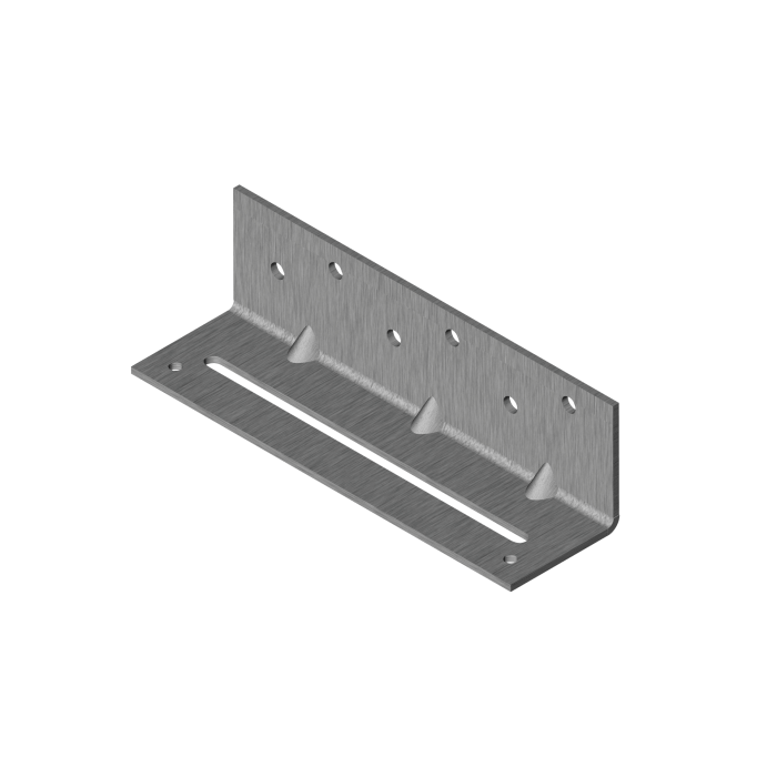 krepezhgroup product Планка ъглова подсилена равнораменна регулируема, поцинкована (15 бр.) image