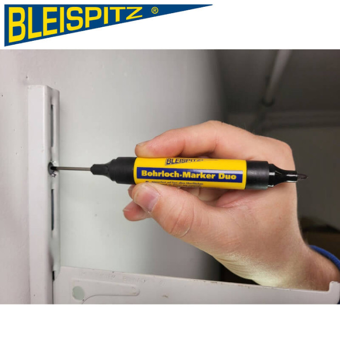 krepezhgroup product Маркер BLEISPITZ DUO 1.5-3mm, черен image